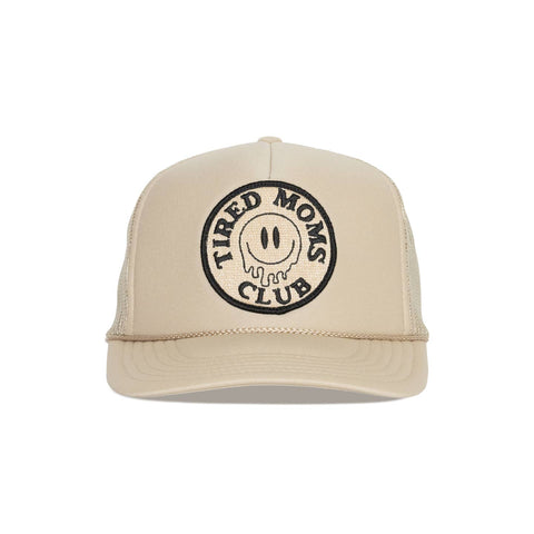 Tired Moms Club Trucker Hat Tan