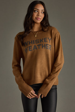 Whiskey Weather Sweater - Brown