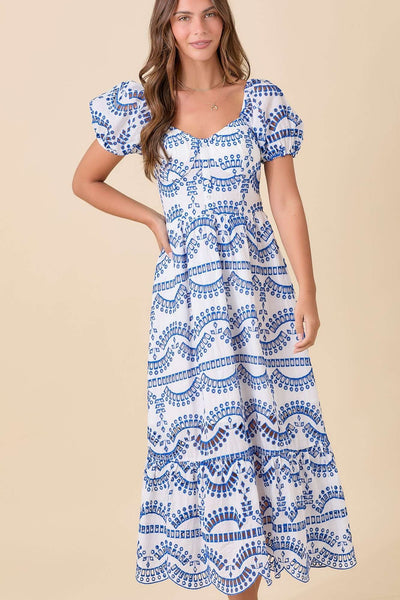 Mykonos Eyelet Maxi Dress