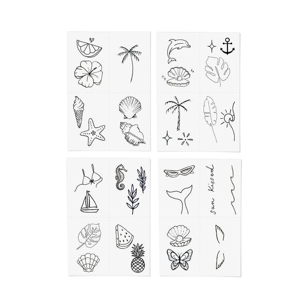 Temporary Tattoos - Paradise Pack - 3 Sisters