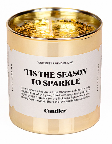 Tis The Season To Sparkle Candle