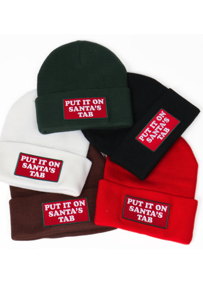 Put It On Santa's Tab Beanie - Green