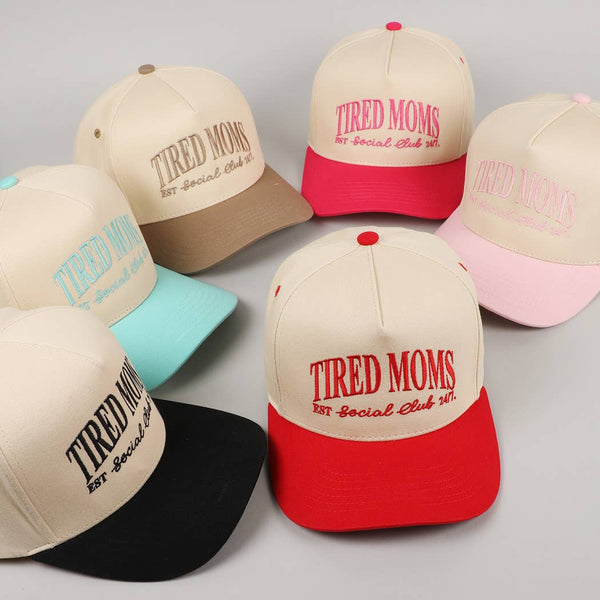 Tired Moms Social Club Hat - Beige