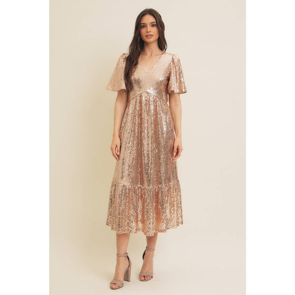 Holidaze Sequin Midi Dress