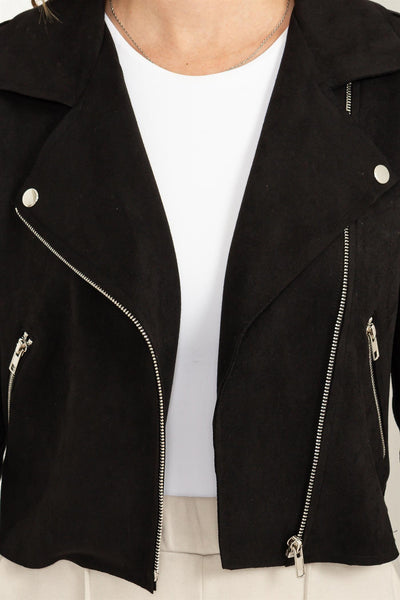 Phoenix Suede Jacket - Black