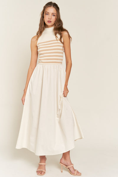 Luxe Maxi Dress - Beige