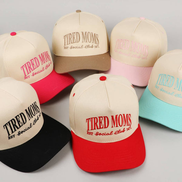 Tired Moms Social Club Hat - Beige