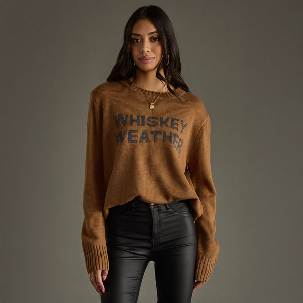 Whiskey Weather Sweater - Brown