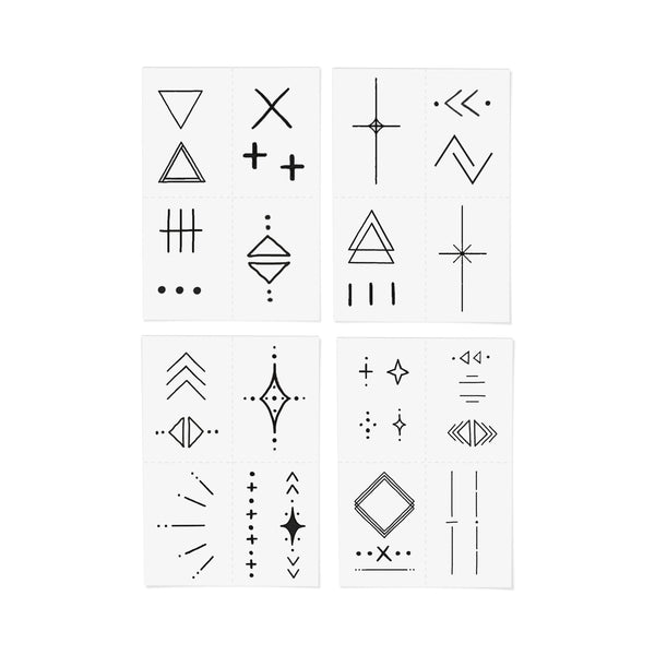 Temporary Tattoos - Linear Pack