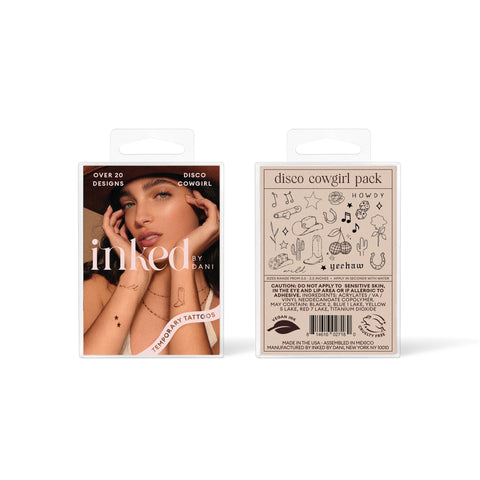 Temporary Tattoos - Disco Cowgirl Pack