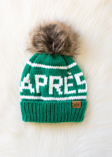 Apres Pom Hat - Green