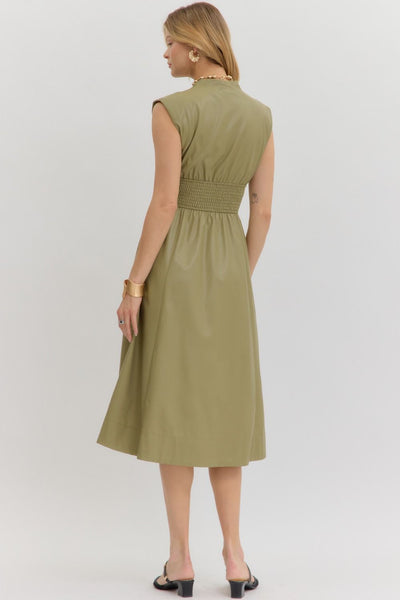 Sophia Midi Dress - Olive