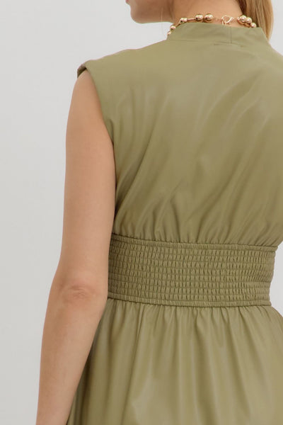 Sophia Midi Dress - Olive