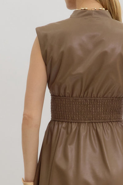 Sophia Midi Dress - Mocha