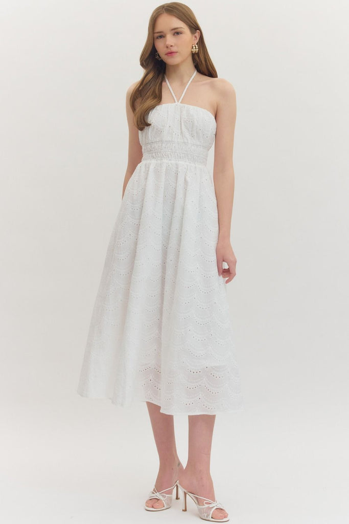 The Sun-kissed Midi Dress - White
