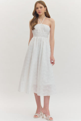 The Sun-kissed Midi Dress - White