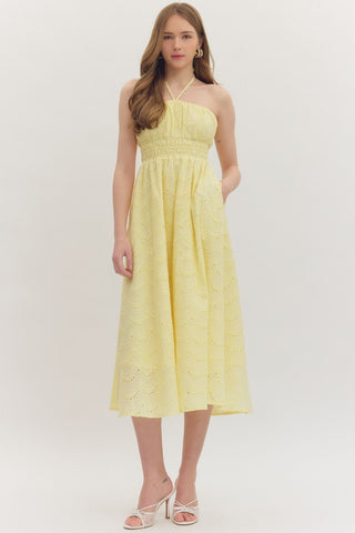 The Sun-kissed Midi Dress - Yellow