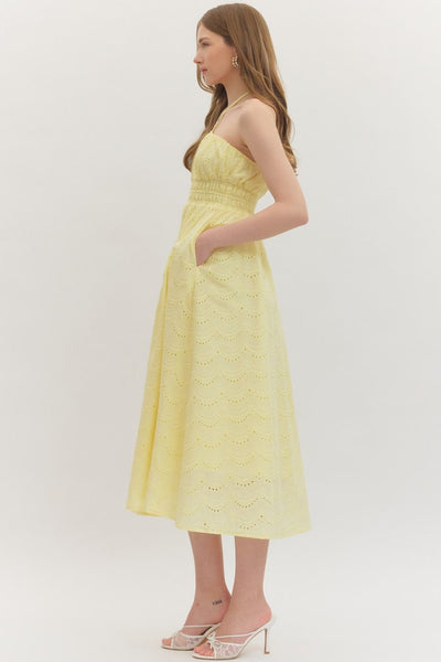 The Sun-kissed Midi Dress - Yellow