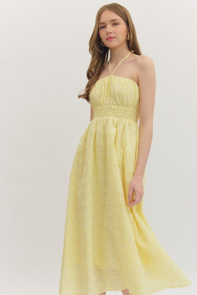 The Sun-kissed Midi Dress - Yellow