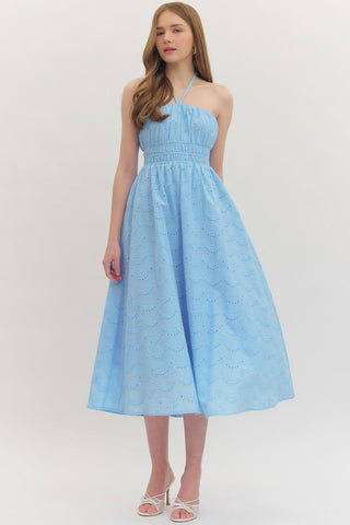 The Sun-kissed Midi Dress - Blue