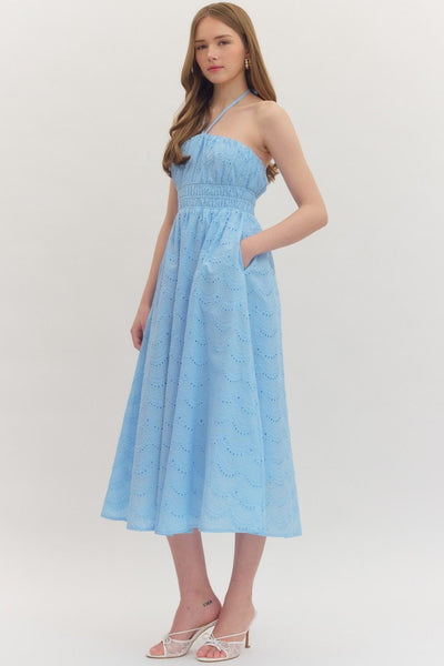 The Sun-kissed Midi Dress - Blue