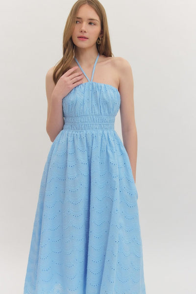 The Sun-kissed Midi Dress - Blue