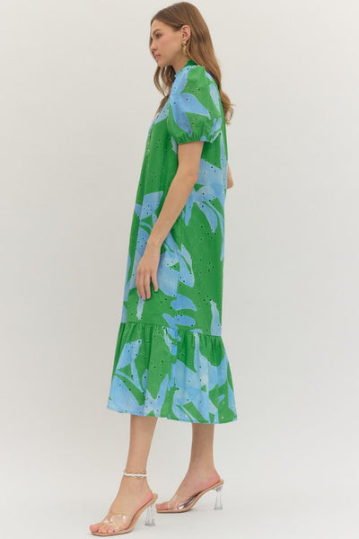 The Riviera Garden Midi Dress