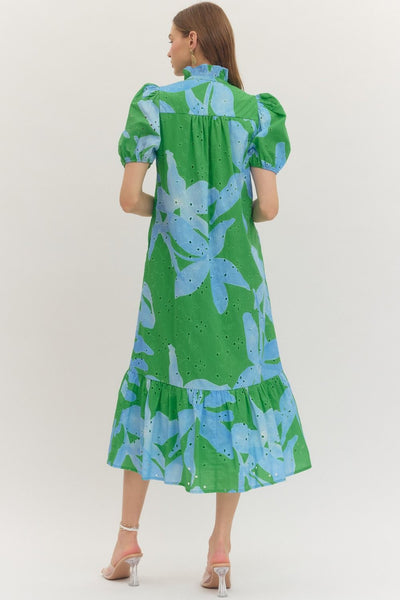 The Riviera Garden Midi Dress
