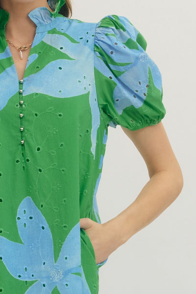 The Riviera Garden Midi Dress
