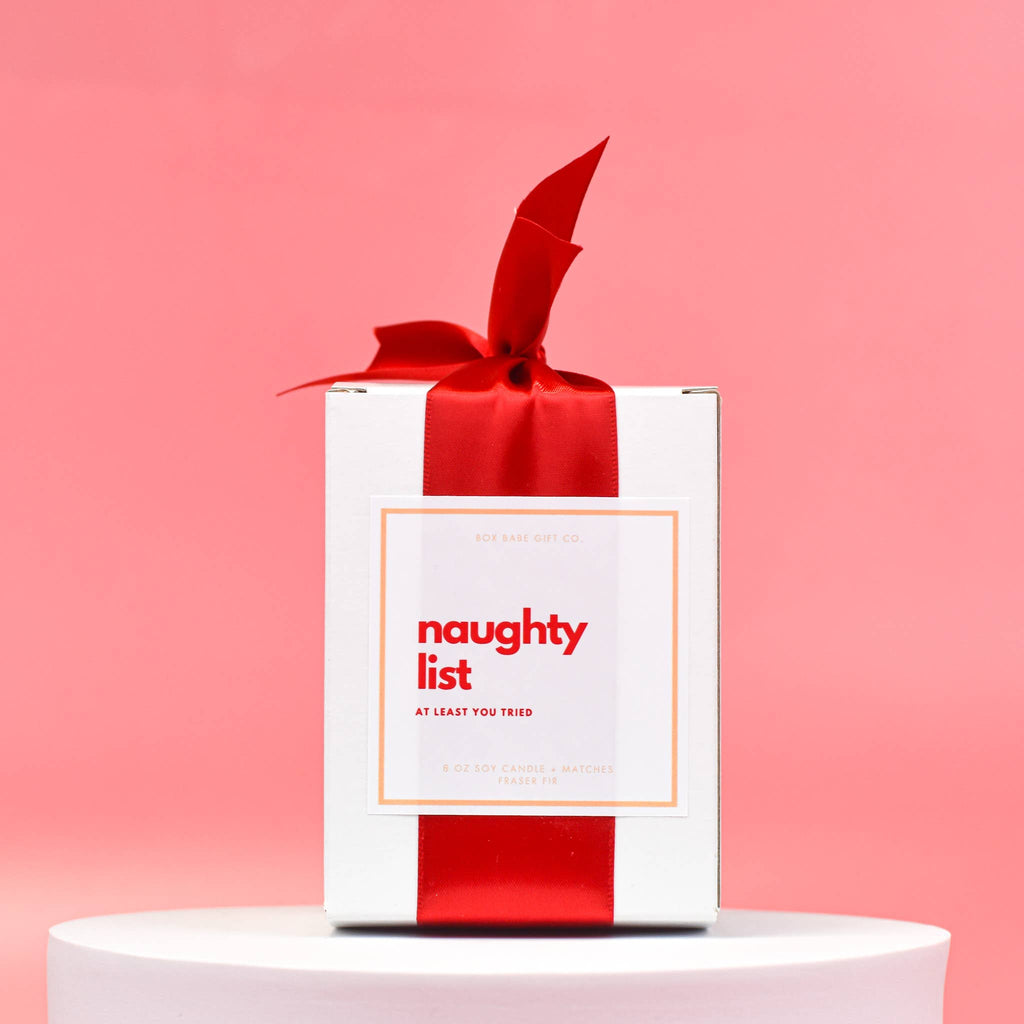 Naughty List Candle Gift Box