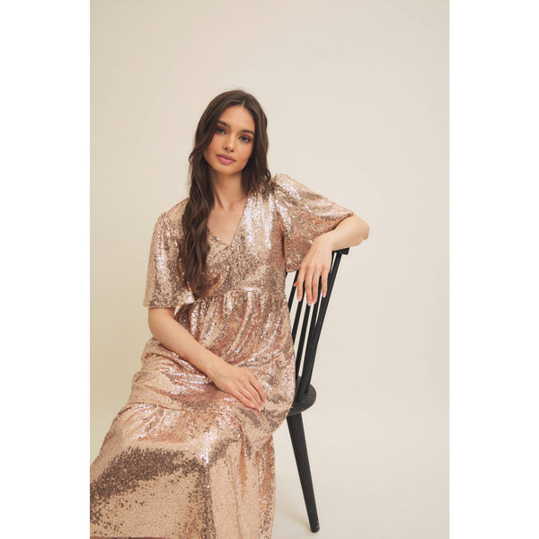 Holidaze Sequin Midi Dress