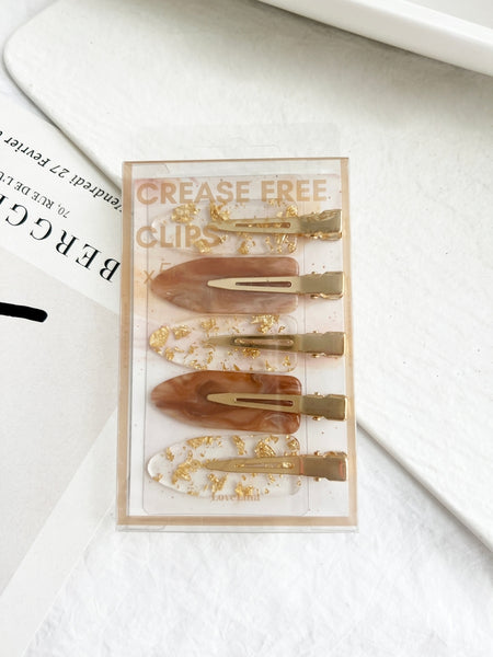 Debbie Crease-Free Clip Set Box - Glitter Caramel