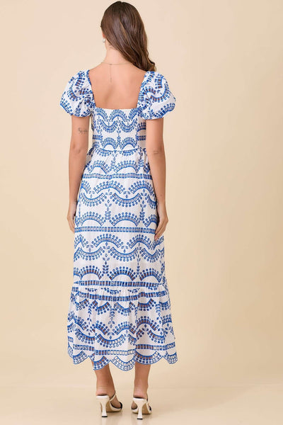 Mykonos Eyelet Maxi Dress