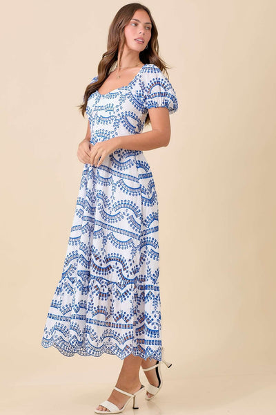 Mykonos Eyelet Maxi Dress
