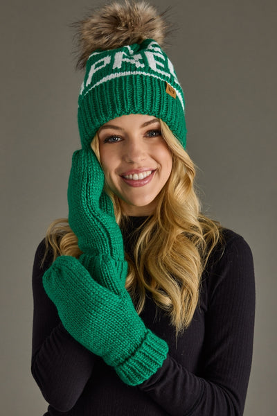 Apres Pom Hat - Green