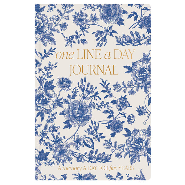 One Line A Day Journal - Blue Delft