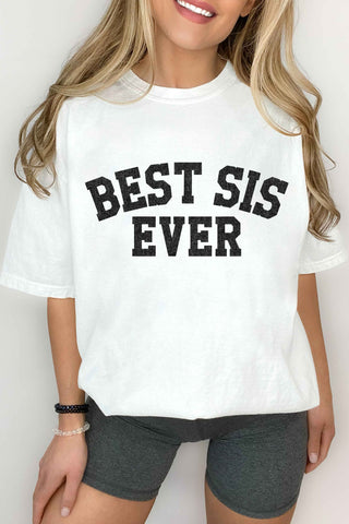 Best Sis Ever Tee - White