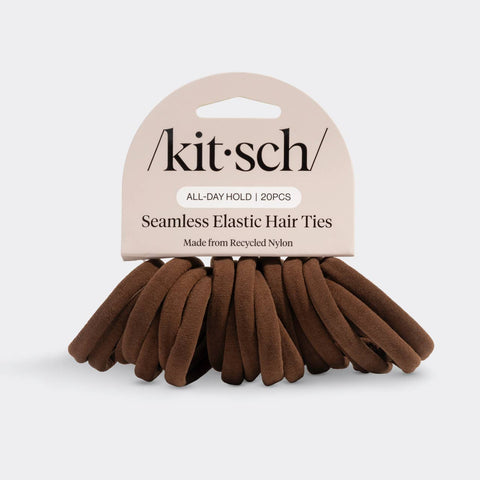 Kitsch Hair Elastic Set-Chocolate