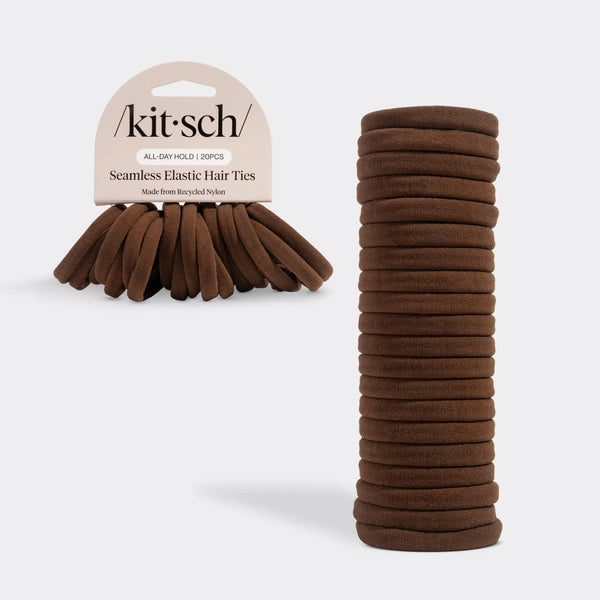 Kitsch Hair Elastic Set-Chocolate