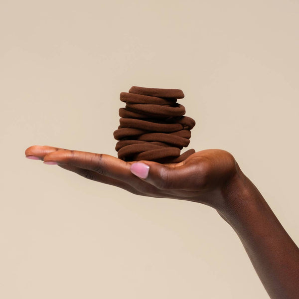 Kitsch Hair Elastic Set-Chocolate