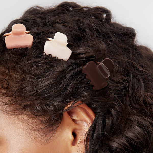Kitsch Cloud Mini Clips 8pc-Rosewood