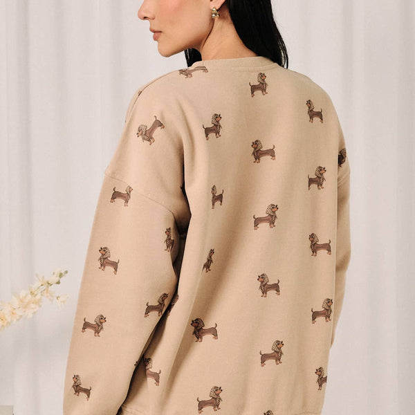 Sassy Dog Sweatshirt-Mocha