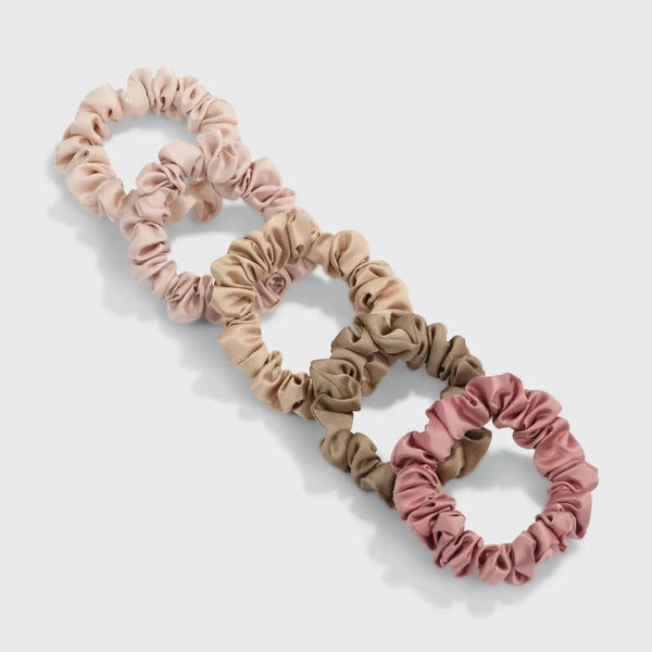 Kitsch Petite Satin Scrunchies - Terracotta