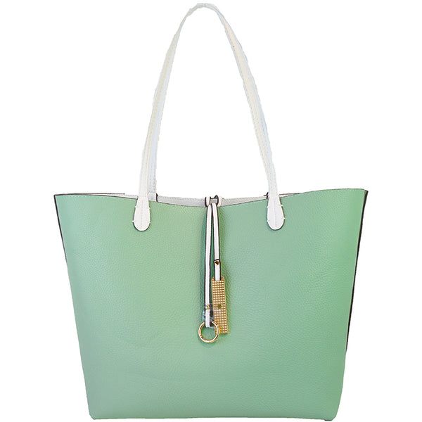 Reversible Tote - White - 3 Sisters Boutique