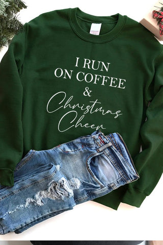 Coffe And X-Mas Sweatshirt - Green