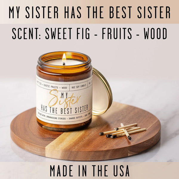 Best Sister Candle