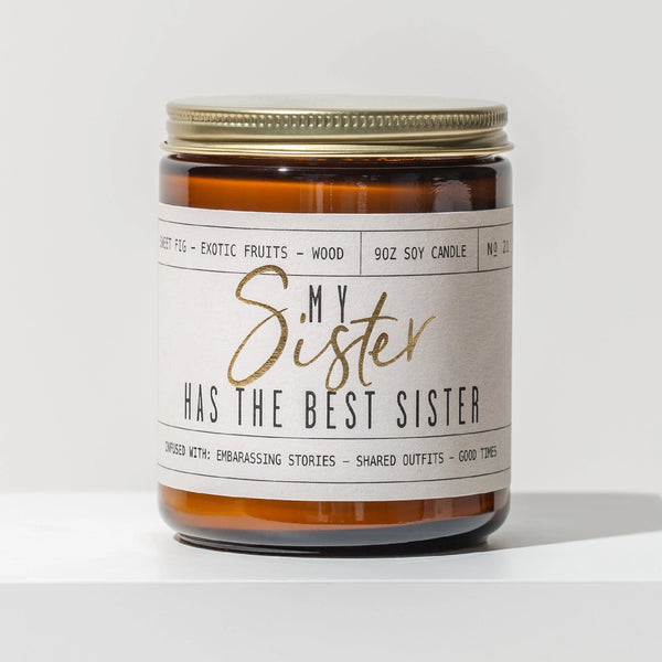 Best Sister Candle